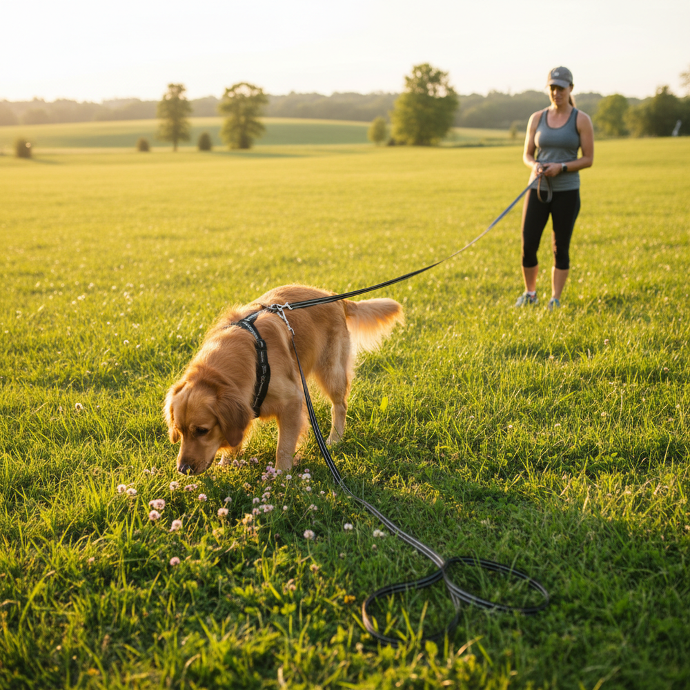 Karlie Schleppleine in Verwendung