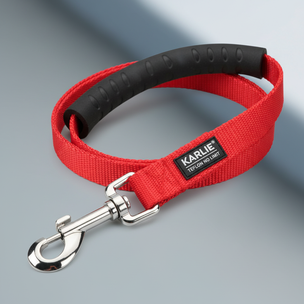 Karlie Teflon Führleine No Limit Rot 20mm x 200cm Detail