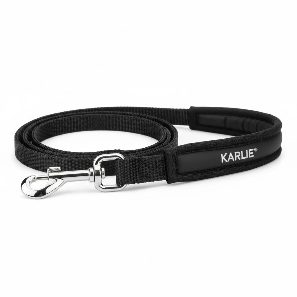 Karlie Teflon Führleine No Limit Schwarz 20mm x 200cm Seitenansicht