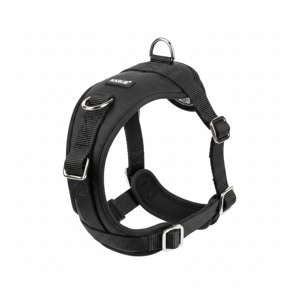 Karlie Teflon Geschirr No Limit Schwarz 20mm x 45-70cm Hauptansicht