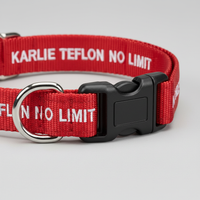 Karlie Teflon Halsband No Limit Schwarz 15mm x 30-45cm Detail