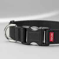 Karlie Teflon Halsband No Limit Schwarz 25mm x 45-65cm Detail