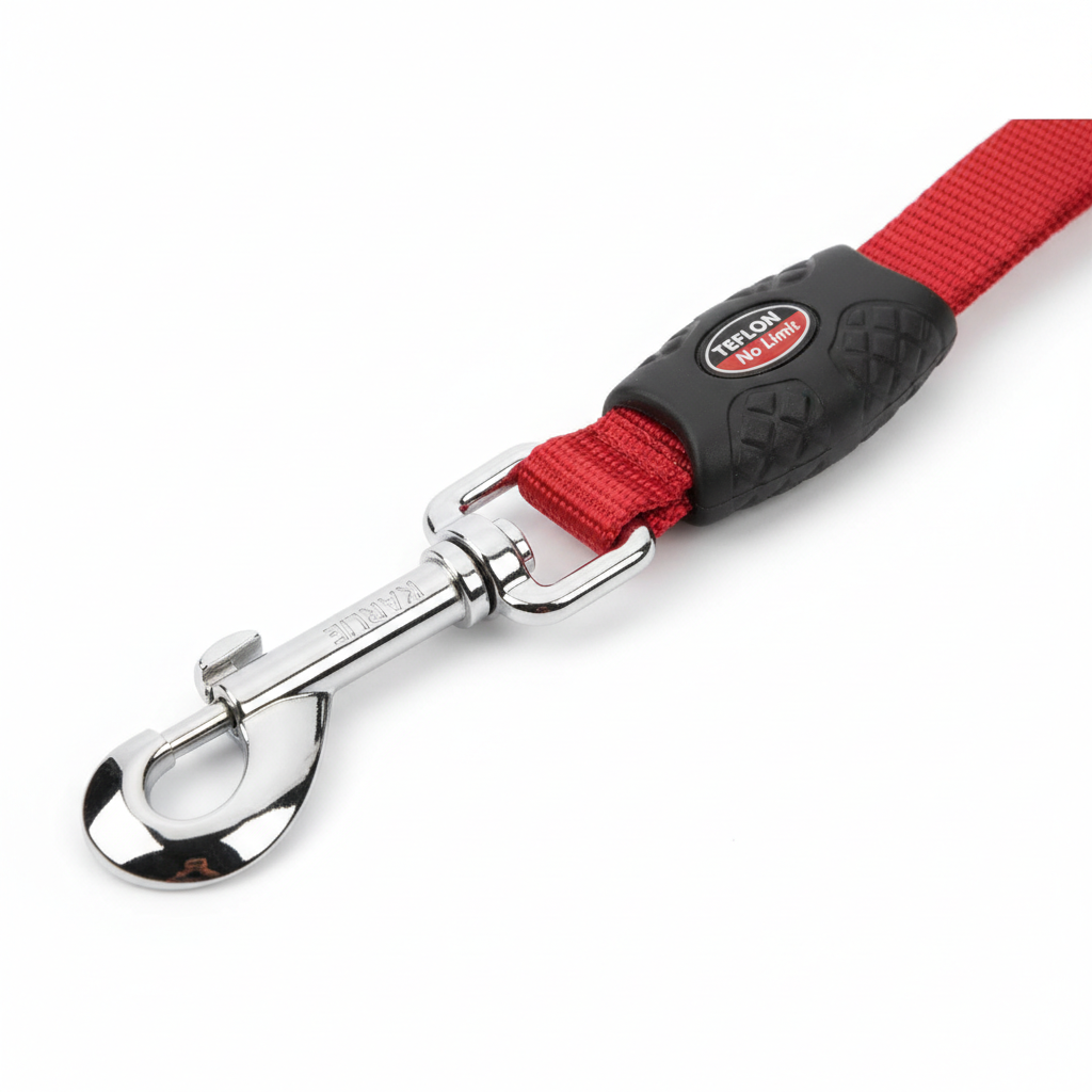 Karlie Teflon Leine No Limit Rot 15mm x 100cm Detail
