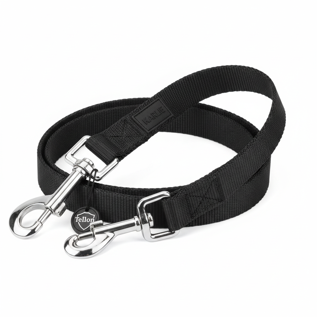 Karlie Teflon Leine No Limit Schwarz 20mm x 100cm Hauptansicht