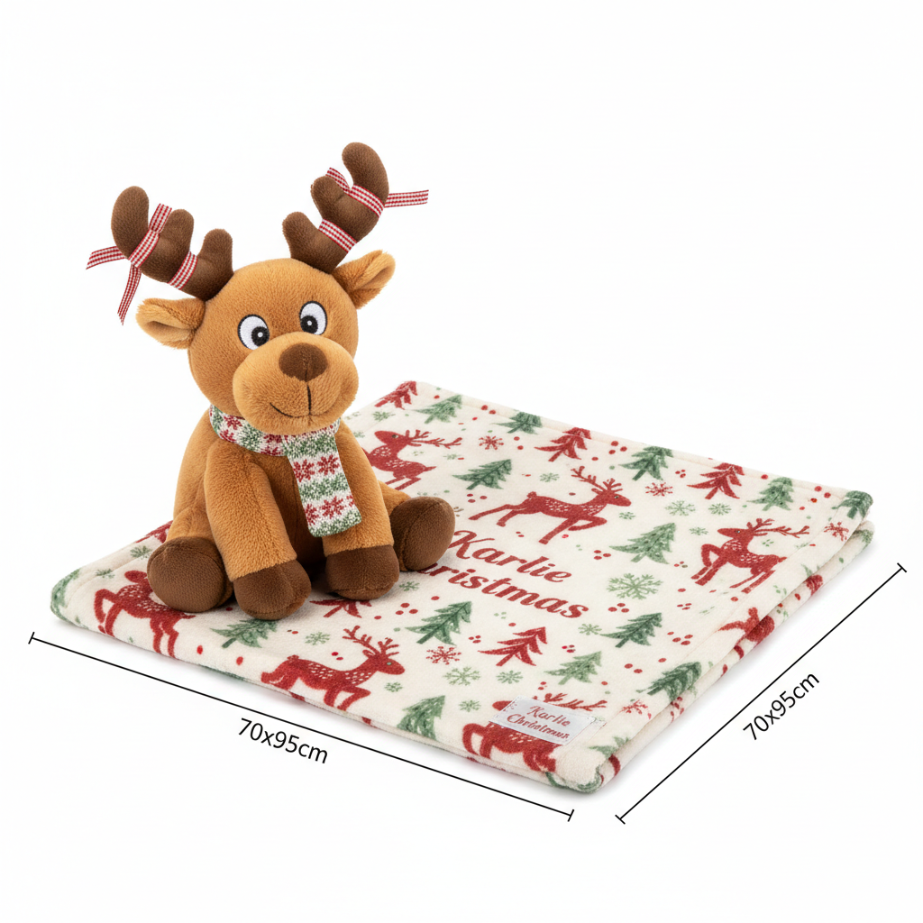 Karlie Xmas-Set Plüschtier mit Decke Elch Hauptansicht