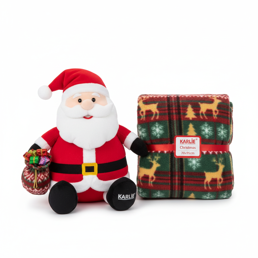 Karlie Xmas-Set Plüschtier mit Decke Nikolaus Hauptansicht