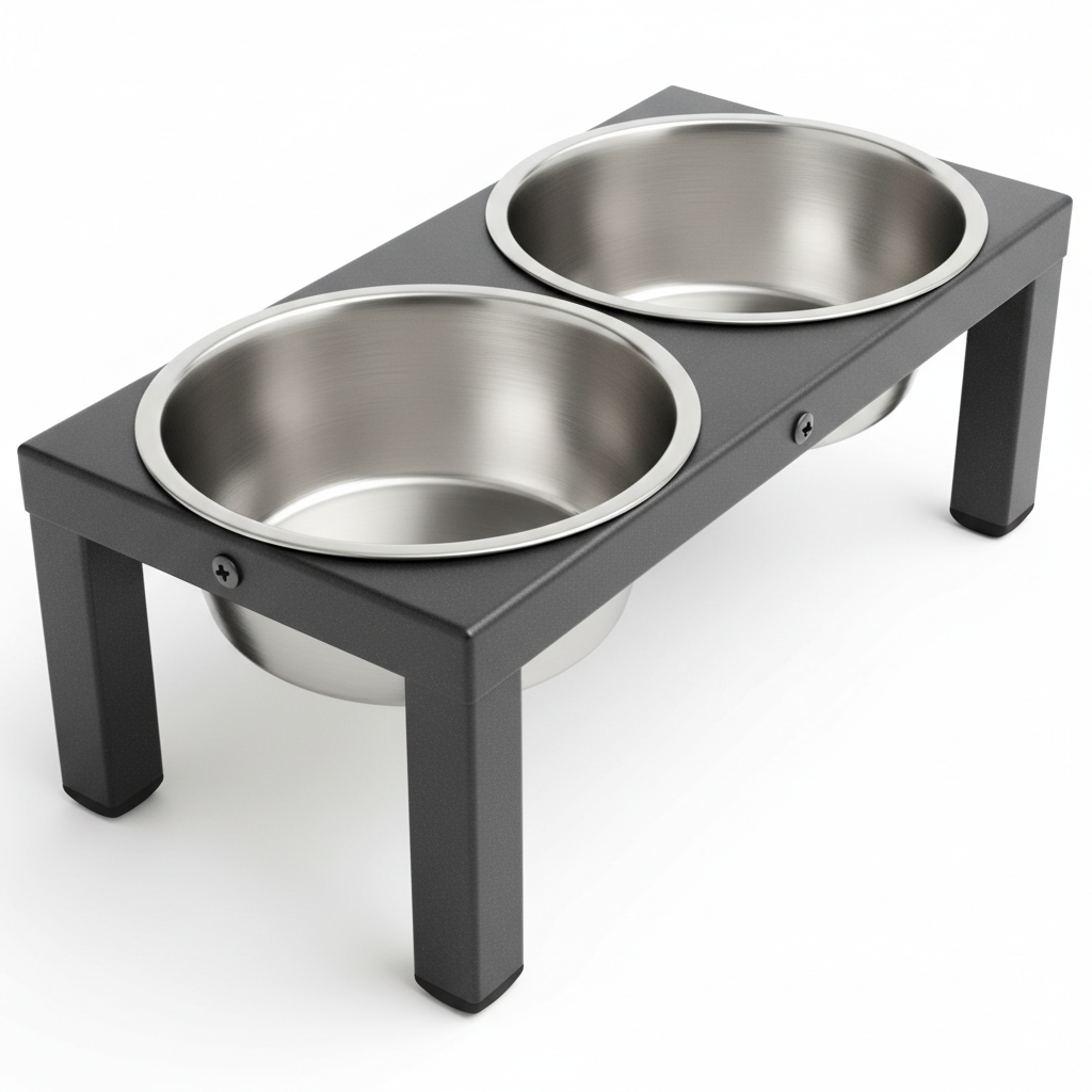 Kerbl Doppelnapfständer 900ml Detail