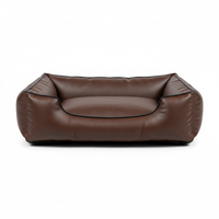 Lebon Hundebett Bruno Braun 120x90cm Seitenansicht