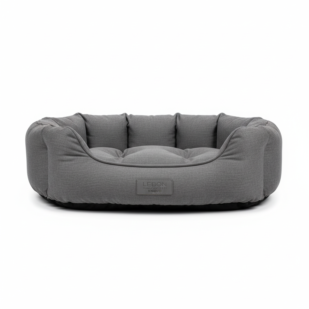 Lebon Hundebett Bruno Grau 100x75cm Hauptansicht