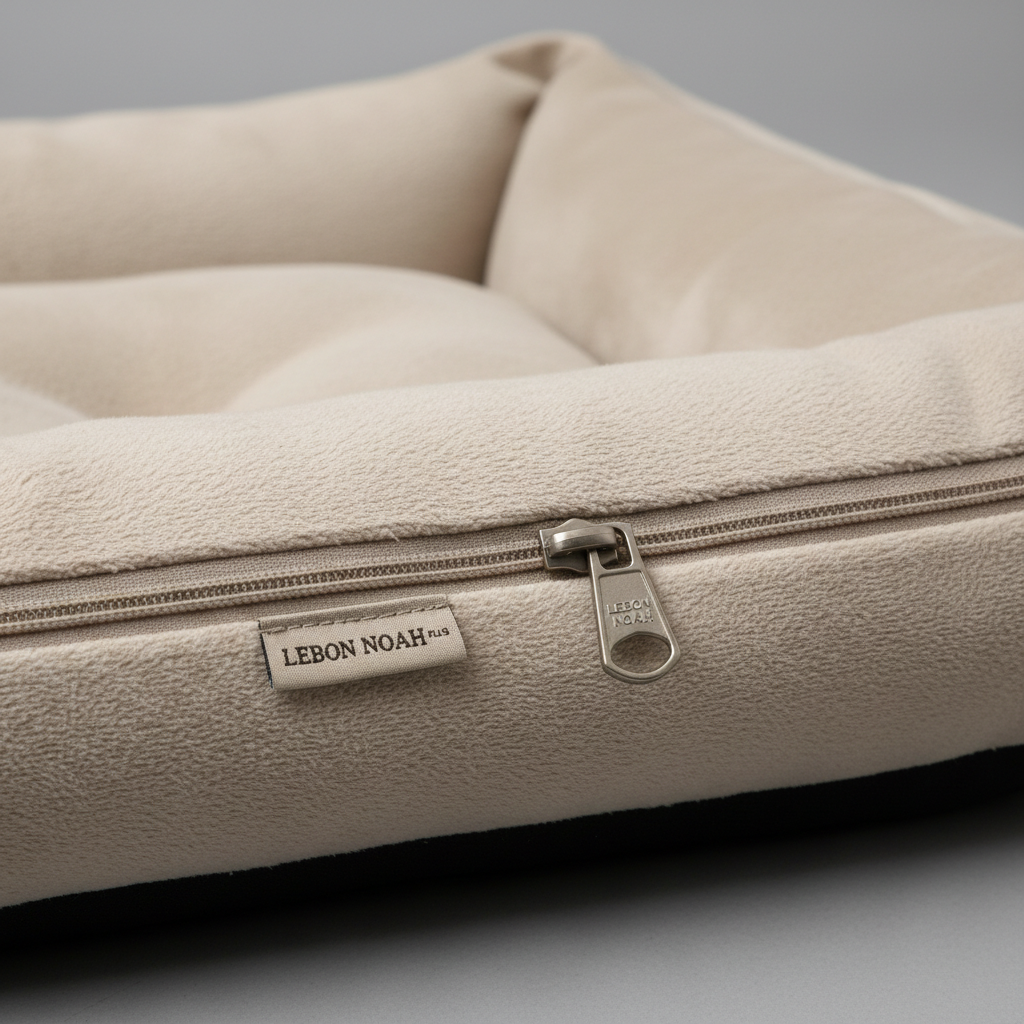 Lebon Hundebett Noah PLUS Grau 80x60cm Detail