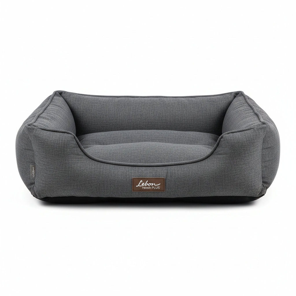 Lebon Hundebett Noah PLUS Grau 80x60cm Hauptansicht