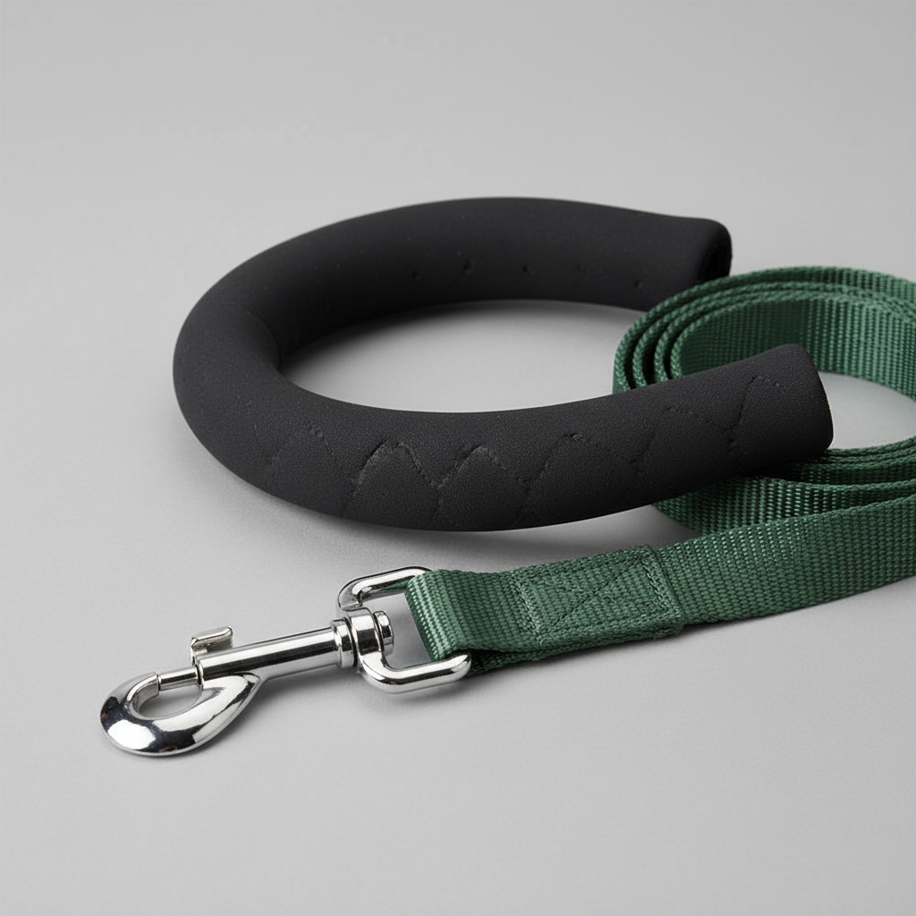 Nobby Schleppleine Cover Schwarz 10m 20mm Detail