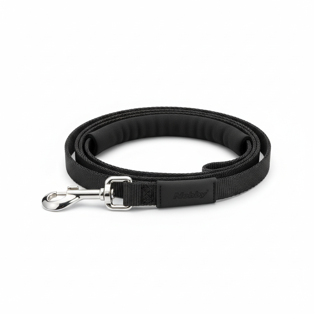 Nobby Schleppleine Cover Schwarz 10m 20mm Seitenansicht