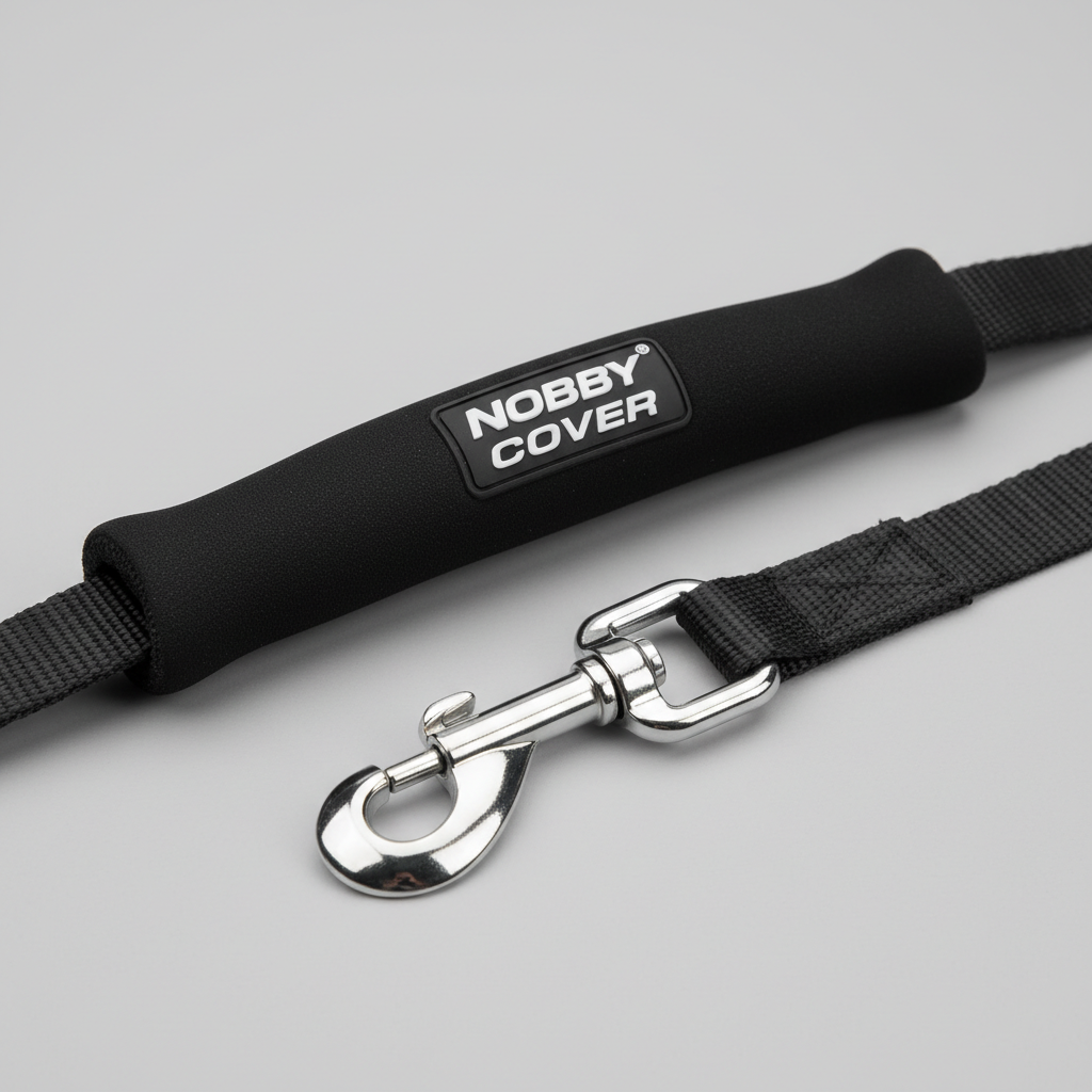 Nobby Schleppleine Cover Schwarz 15m 20mm Detail