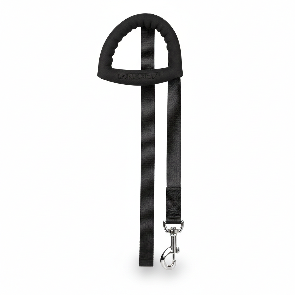 Nobby Schleppleine Cover Schwarz 15m 20mm Seitenansicht