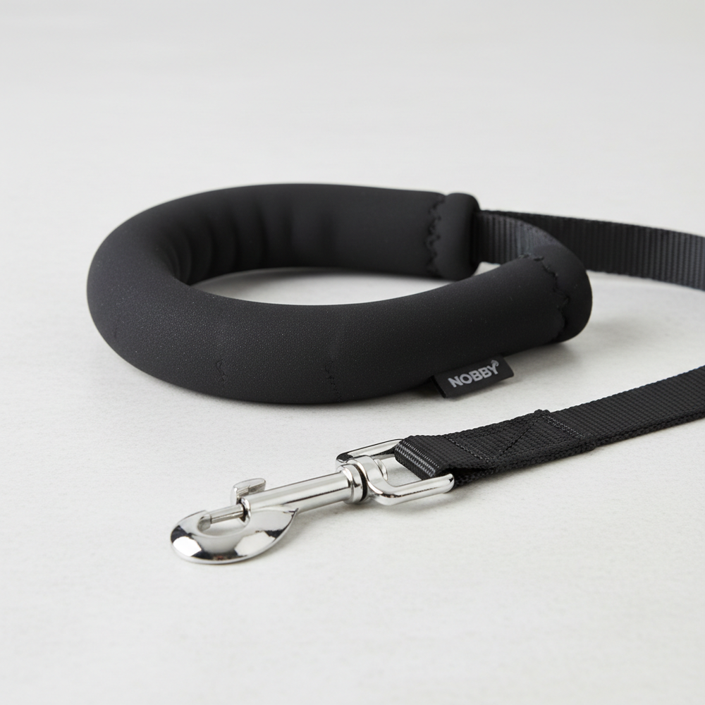 Nobby Schleppleine Cover Schwarz 5m 20mm Detail