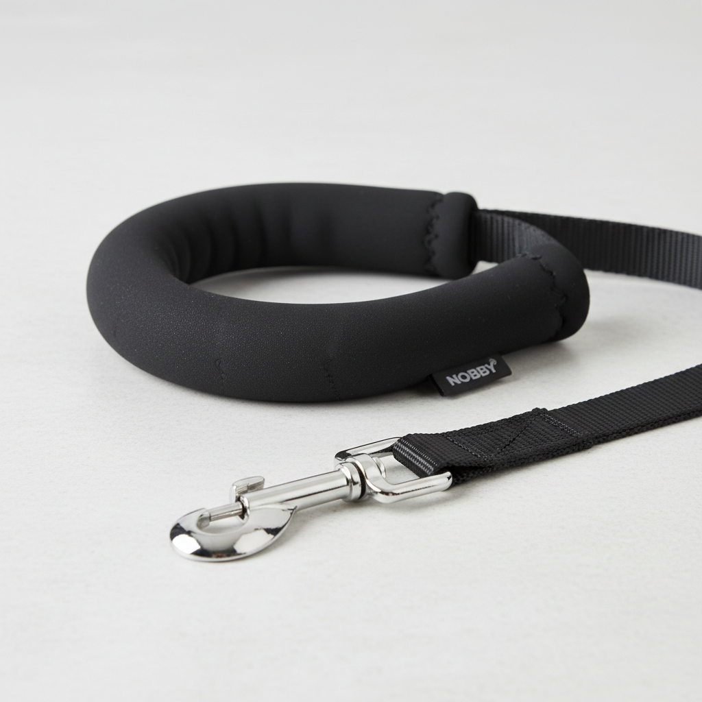 Nobby Schleppleine Cover Schwarz 5m 20mm Detail