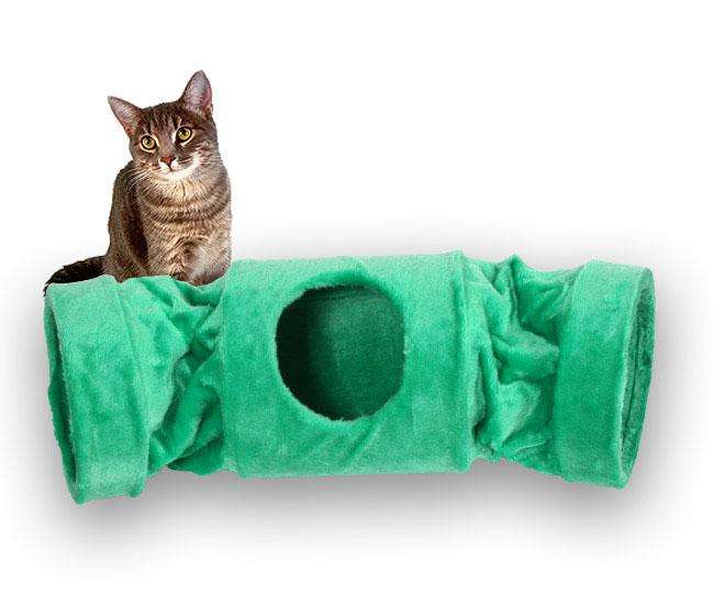 Pet-Star Katzentunnel MELLY, 90 cm - Dunkelblau