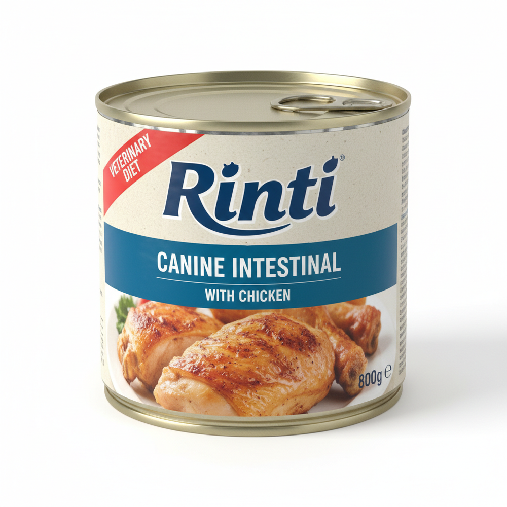 Rinti Canine Dose Intestinal mit Huhn 800g Seitenansicht