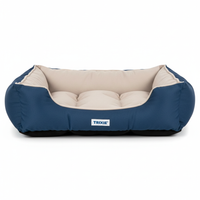 Trixie Bett Pyra Blau/Beige Seitenansicht