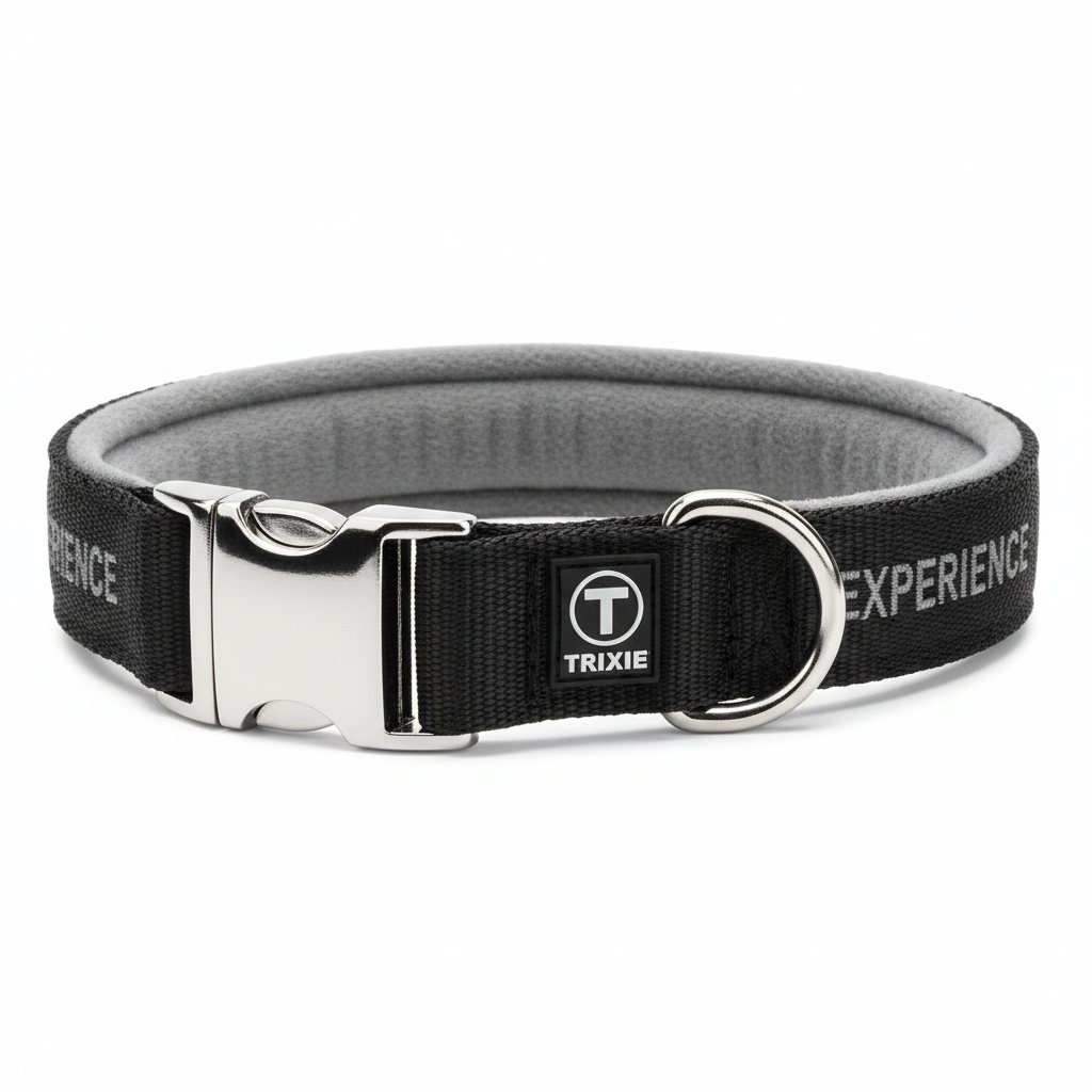 Trixie Experience Halsband Schwarz L-XL Seitenansicht