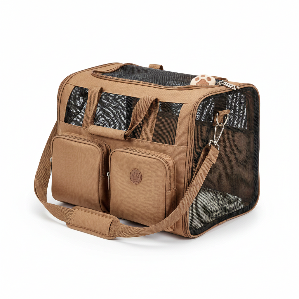 Trixie Tragetasche Samira Braun-Beige Groß Produktbild