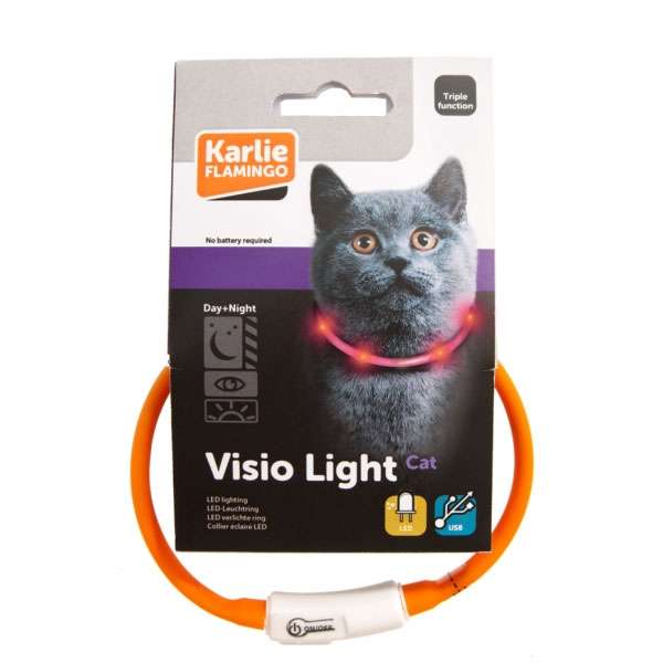 Karlie Visio Light Cat LED-Schlauch mit USB - Grau