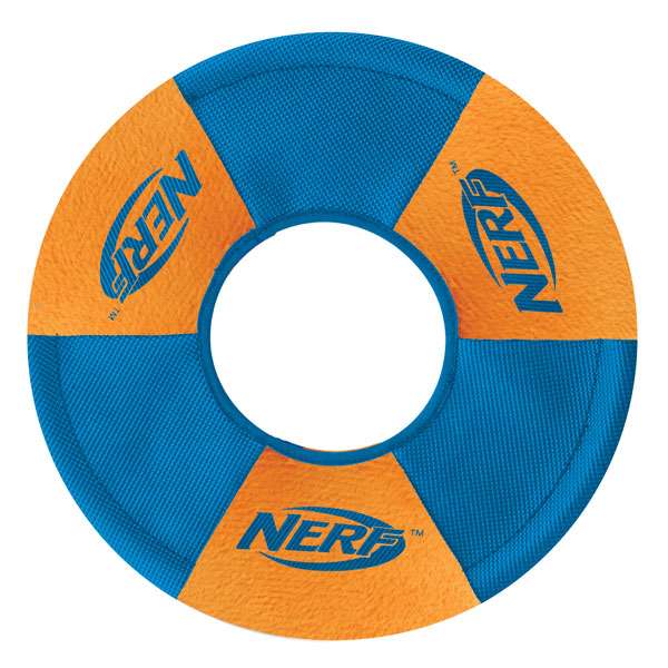 NERF DOG Ultraplush Trackshot Toss & Tug Ring