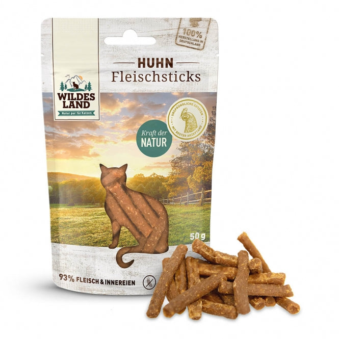 Wildes Land Cat Fleischsticks Huhn 50g