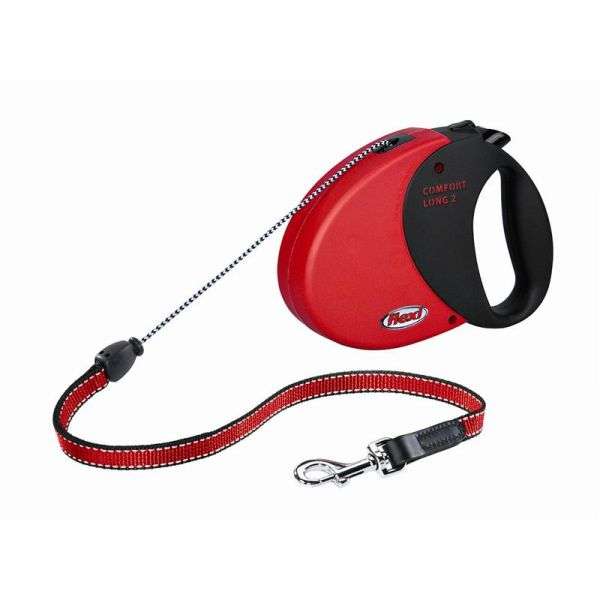 FLEXI Comfort Long2 - 8 m, bis 20 kg - Rot-Grau