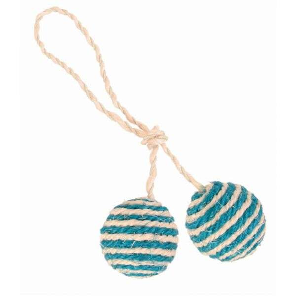 Trixie 2 Sisal-Bälle mit Catnip, ø 4,5 cm